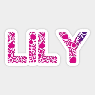 LILY NAME Sticker